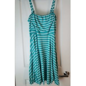 Torrid Teal Striped Summer Dress